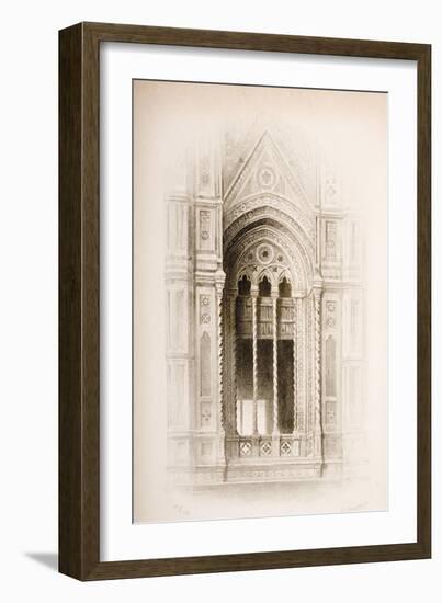 Tracery from the Campanile of Giotto, Florence, from 'The Seven Lamps of Architecture' by John…-John Ruskin-Framed Giclee Print