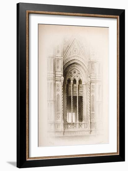 Tracery from the Campanile of Giotto, Florence, from 'The Seven Lamps of Architecture' by John…-John Ruskin-Framed Giclee Print