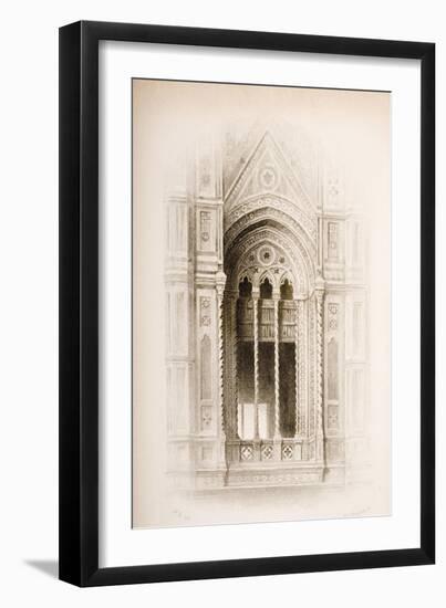 Tracery from the Campanile of Giotto, Florence, from 'The Seven Lamps of Architecture' by John…-John Ruskin-Framed Giclee Print