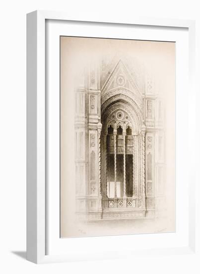 Tracery from the Campanile of Giotto, Florence, from 'The Seven Lamps of Architecture' by John…-John Ruskin-Framed Giclee Print