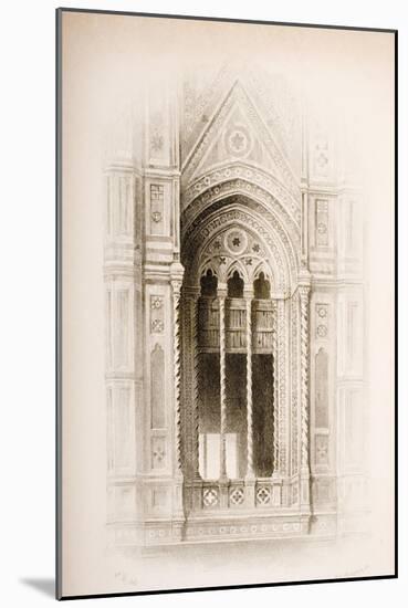 Tracery from the Campanile of Giotto, Florence, from 'The Seven Lamps of Architecture' by John…-John Ruskin-Mounted Giclee Print