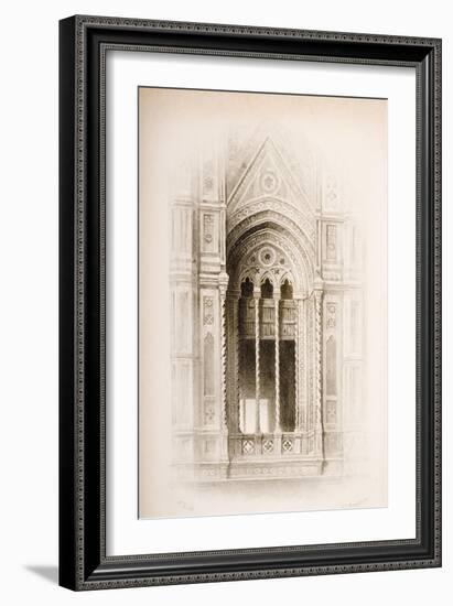 Tracery from the Campanile of Giotto, Florence, from 'The Seven Lamps of Architecture' by John…-John Ruskin-Framed Giclee Print
