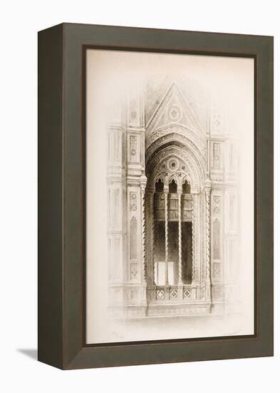 Tracery from the Campanile of Giotto, Florence, from 'The Seven Lamps of Architecture' by John…-John Ruskin-Framed Premier Image Canvas