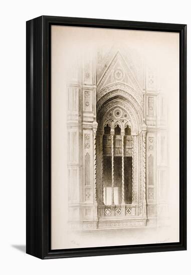 Tracery from the Campanile of Giotto, Florence, from 'The Seven Lamps of Architecture' by John…-John Ruskin-Framed Premier Image Canvas