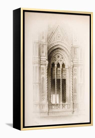 Tracery from the Campanile of Giotto, Florence, from 'The Seven Lamps of Architecture' by John…-John Ruskin-Framed Premier Image Canvas