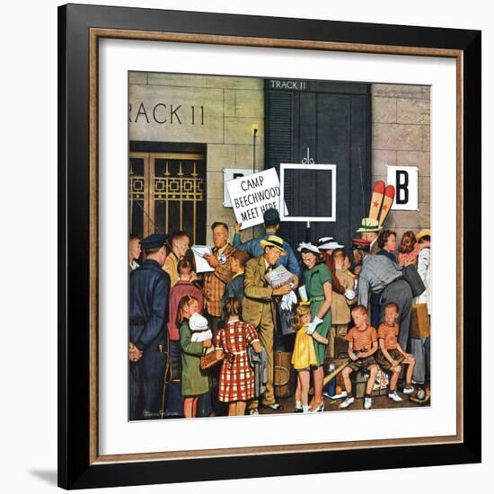 "Track 11," June 21, 1947-Stevan Dohanos-Framed Giclee Print