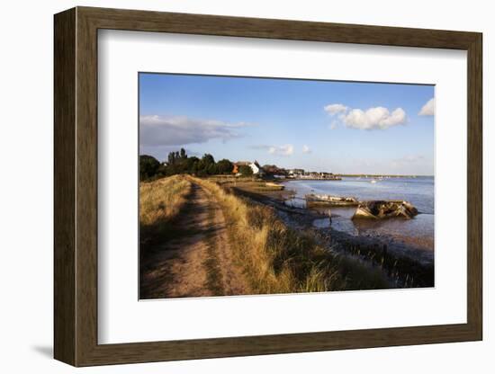 Track by the River at Orford Quay, Orford, Suffolk, England, United Kingdom, Europe-Mark Sunderland-Framed Photographic Print