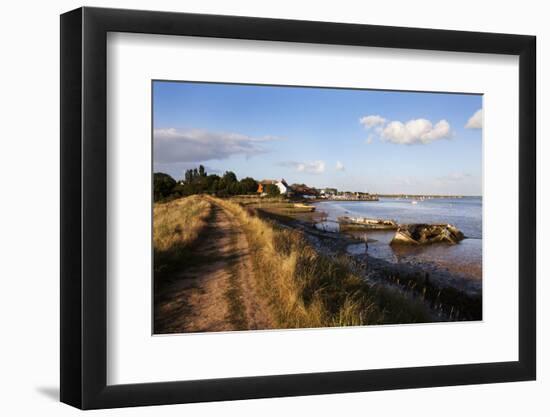 Track by the River at Orford Quay, Orford, Suffolk, England, United Kingdom, Europe-Mark Sunderland-Framed Photographic Print