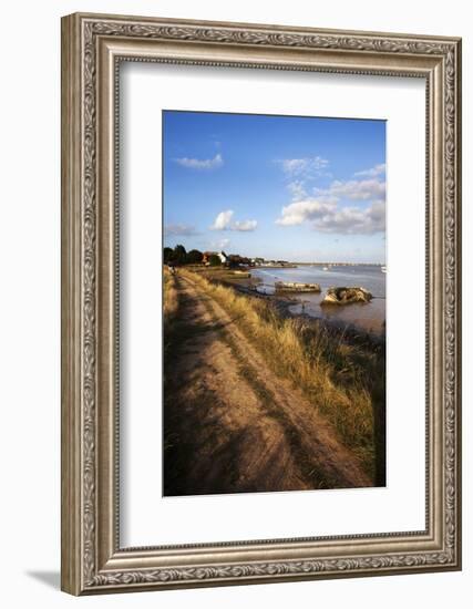 Track by the River at Orford Quay, Orford, Suffolk, England, United Kingdom, Europe-Mark Sunderland-Framed Photographic Print