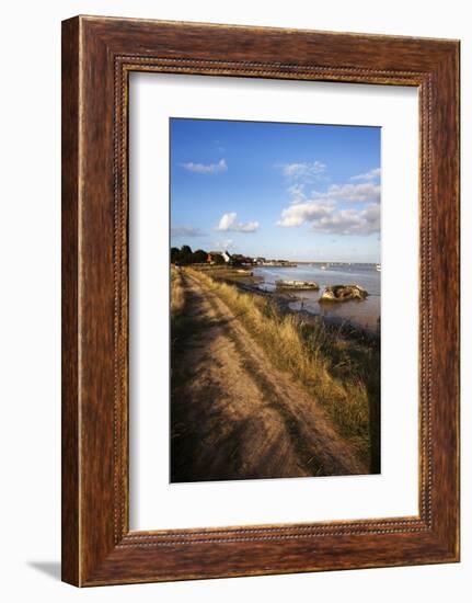 Track by the River at Orford Quay, Orford, Suffolk, England, United Kingdom, Europe-Mark Sunderland-Framed Photographic Print