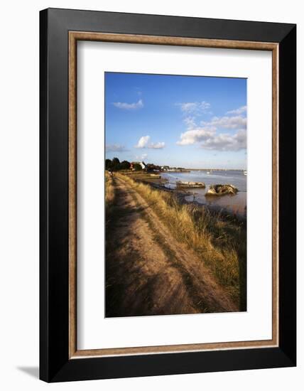 Track by the River at Orford Quay, Orford, Suffolk, England, United Kingdom, Europe-Mark Sunderland-Framed Photographic Print