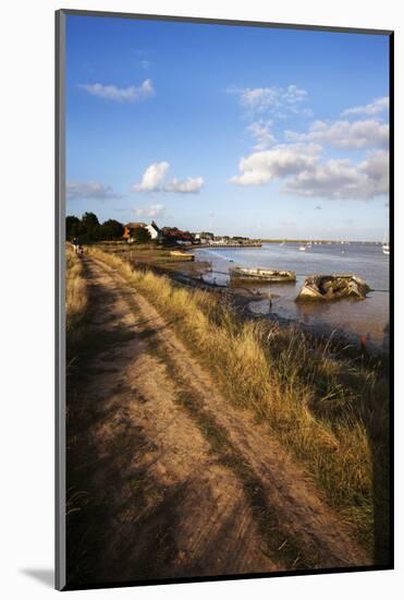 Track by the River at Orford Quay, Orford, Suffolk, England, United Kingdom, Europe-Mark Sunderland-Mounted Photographic Print