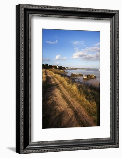 Track by the River at Orford Quay, Orford, Suffolk, England, United Kingdom, Europe-Mark Sunderland-Framed Photographic Print