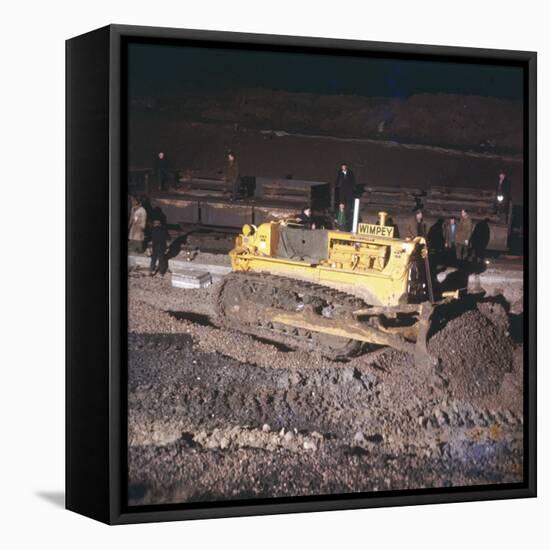 Track Laying - Using a Bulldozer-Heinz Zinram-Framed Premier Image Canvas