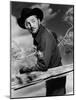 Track of the Cat by William A. Wellman with Robert Mitchum, 1954 (b/w photo)-null-Mounted Photo