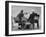 Track Officials Watching an Olympics' Race-Howard Sochurek-Framed Photographic Print