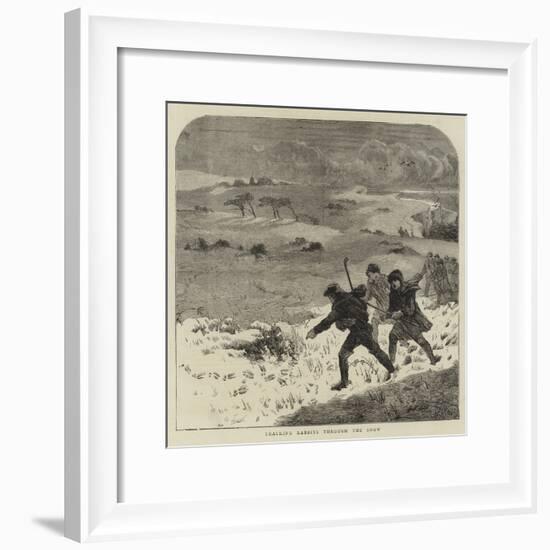 Tracking Rabbits Through the Snow-Harrison William Weir-Framed Giclee Print