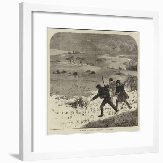 Tracking Rabbits Through the Snow-Harrison William Weir-Framed Giclee Print