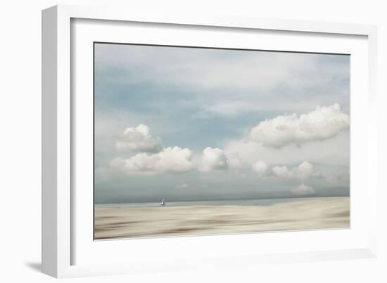 Tracking the coastline-Gilbert Claes-Framed Giclee Print