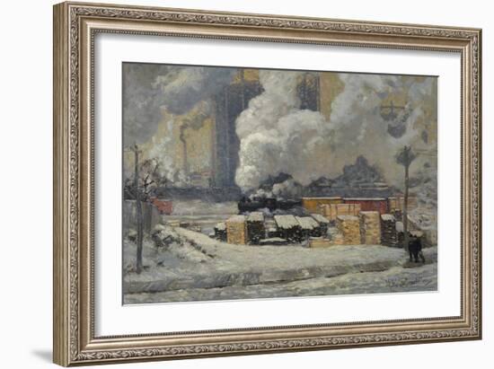 Tracks and Traffic-J. E. H. MacDonald-Framed Giclee Print