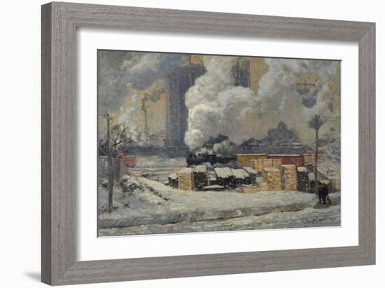 Tracks and Traffic-J. E. H. MacDonald-Framed Giclee Print