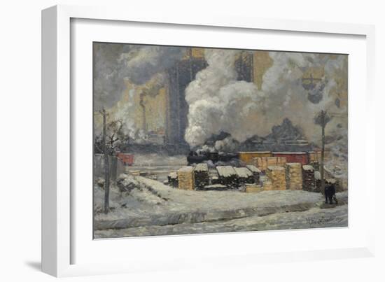 Tracks and Traffic-J. E. H. MacDonald-Framed Giclee Print