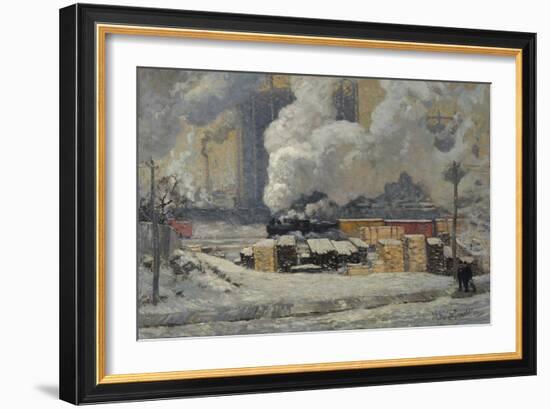 Tracks and Traffic-J. E. H. MacDonald-Framed Giclee Print