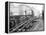 Tracks at 3rd and Madison, Seattle, 1907-Asahel Curtis-Framed Premier Image Canvas