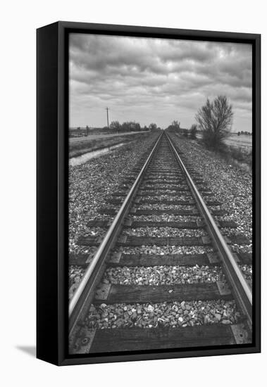 Tracks Through the Central Valley, Sacramento California-Vincent James-Framed Premier Image Canvas