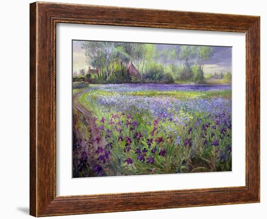Trackway Past the Iris Field, 1991-Timothy Easton-Framed Giclee Print