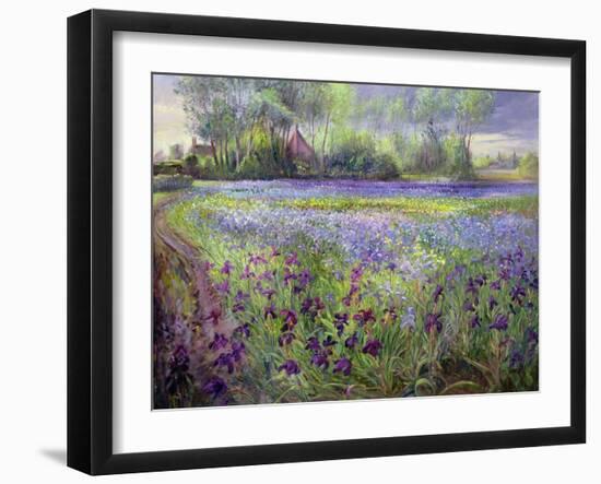 Trackway Past the Iris Field, 1991-Timothy Easton-Framed Giclee Print