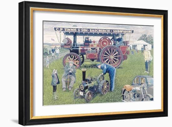 Traction Engines at the Show, 1993-Huw S. Parsons-Framed Giclee Print