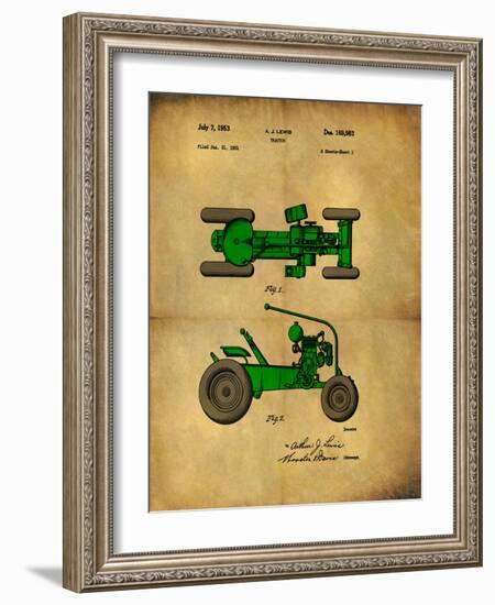 Tractor 1953 - II-Dan Sproul-Framed Art Print