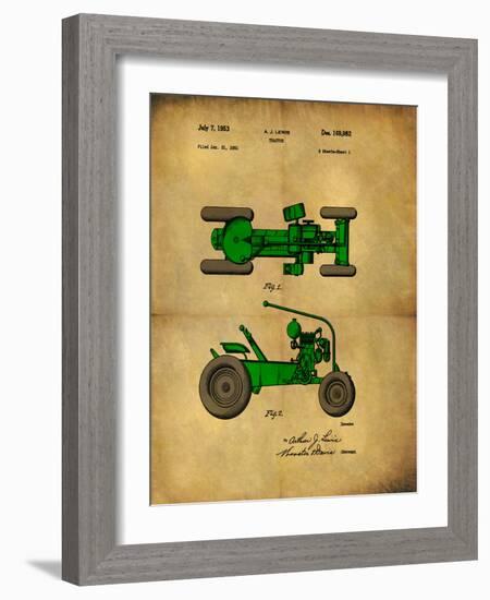 Tractor 1953 - II-Dan Sproul-Framed Art Print