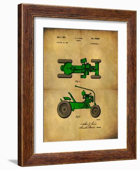 Tractor 1953 - II-Dan Sproul-Framed Art Print