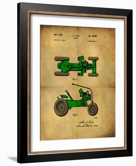 Tractor 1953 - II-Dan Sproul-Framed Art Print