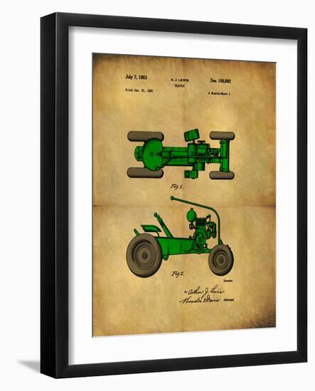 Tractor 1953 - II-Dan Sproul-Framed Art Print