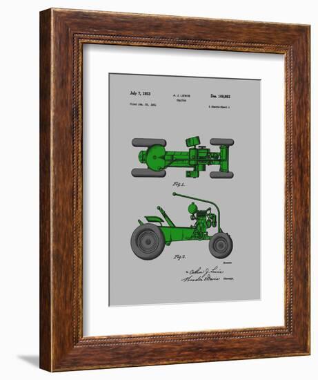 Tractor 1953-Dan Sproul-Framed Art Print