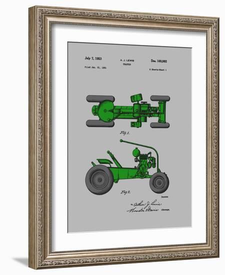 Tractor 1953-Dan Sproul-Framed Art Print