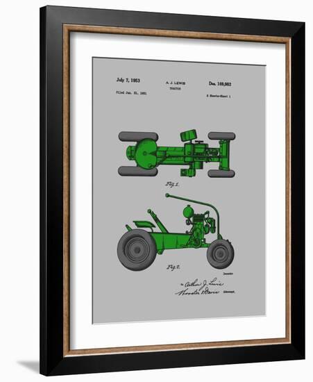 Tractor 1953-Dan Sproul-Framed Art Print