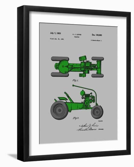 Tractor 1953-Dan Sproul-Framed Art Print