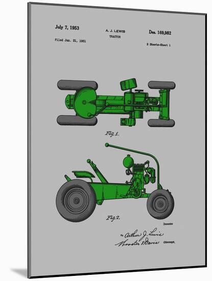 Tractor 1953-Dan Sproul-Mounted Art Print