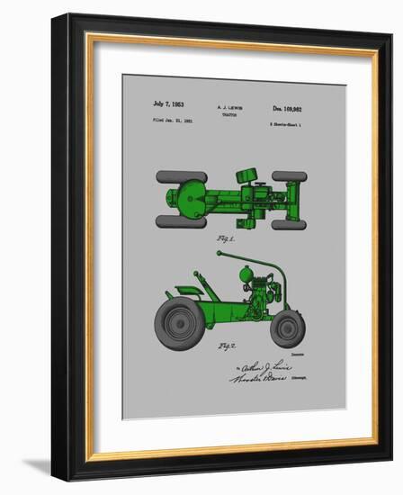 Tractor 1953-Dan Sproul-Framed Art Print