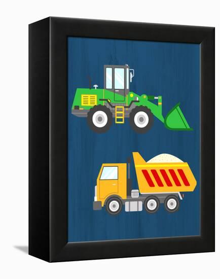 Tractor 1-Kimberly Allen-Framed Stretched Canvas