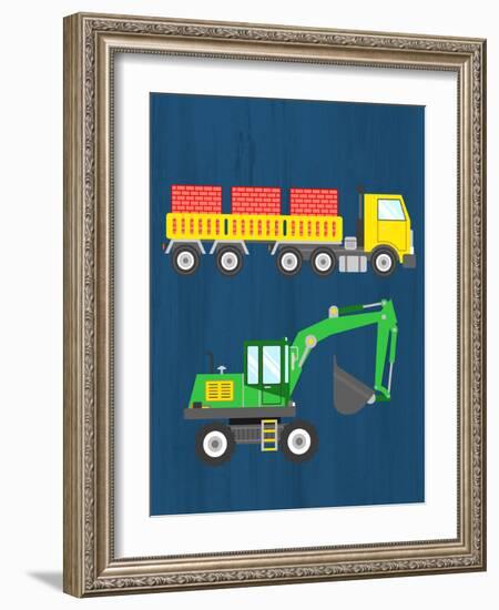 Tractor 3-Kimberly Allen-Framed Art Print