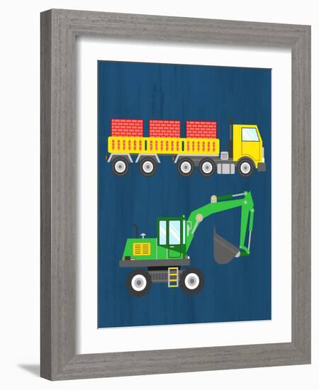 Tractor 3-Kimberly Allen-Framed Art Print