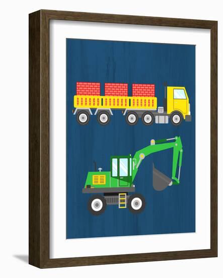 Tractor 3-Kimberly Allen-Framed Art Print