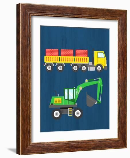 Tractor 3-Kimberly Allen-Framed Art Print