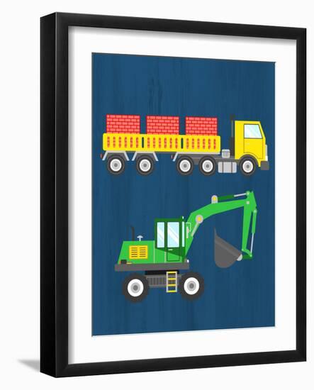 Tractor 3-Kimberly Allen-Framed Art Print