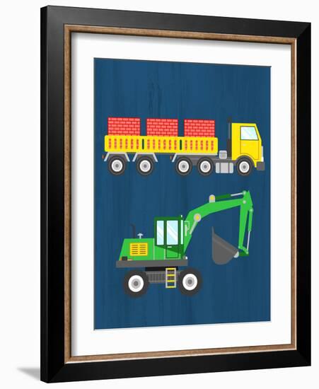 Tractor 3-Kimberly Allen-Framed Art Print
